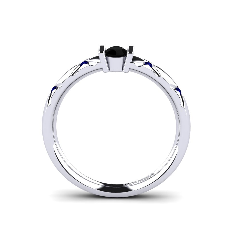 Black Diamond Engagement Ring Alidia