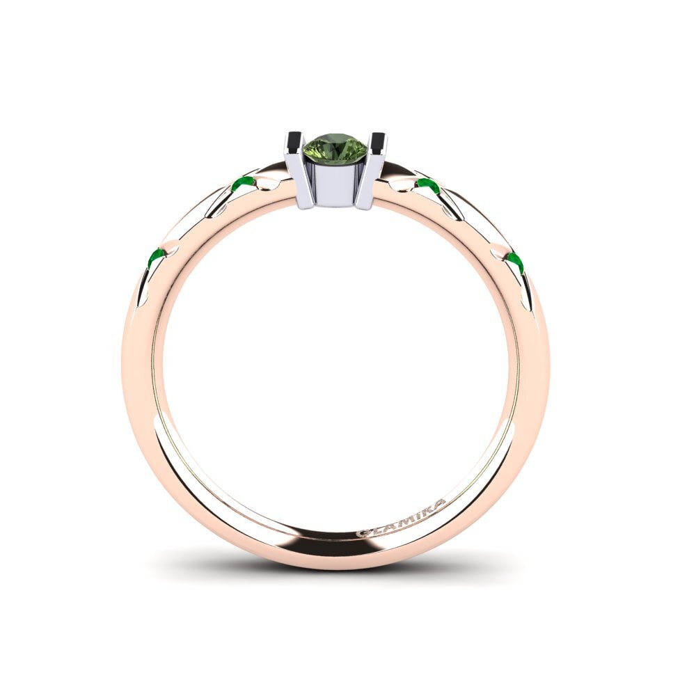 14k Rose & White Gold Engagement Ring Alidia