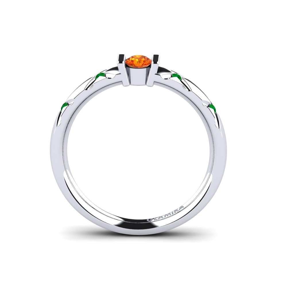 Orange Sapphire Engagement Ring Alidia