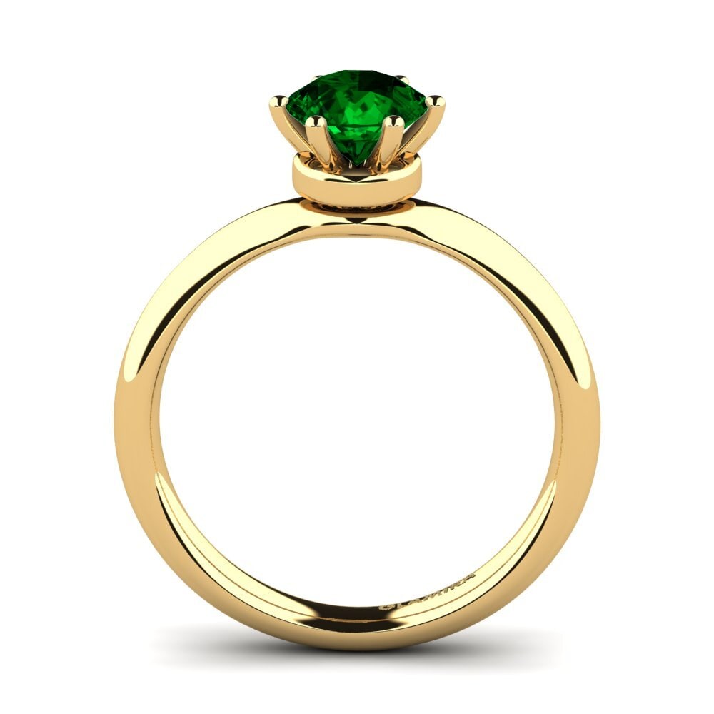 Green Zirconia Engagement Ring Almira 0.8 crt