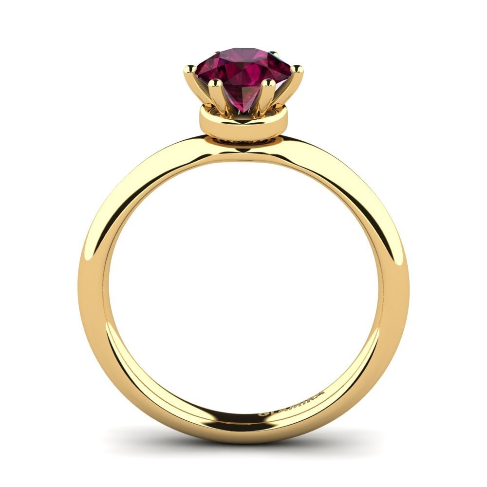 Rhodolite Garnet Engagement Ring Almira 0.8 crt