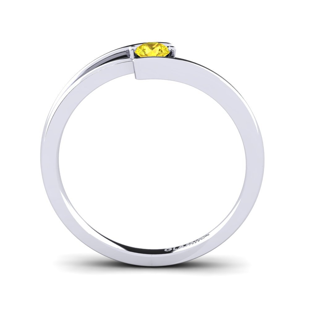 Yellow Sapphire Engagement Ring Amalia