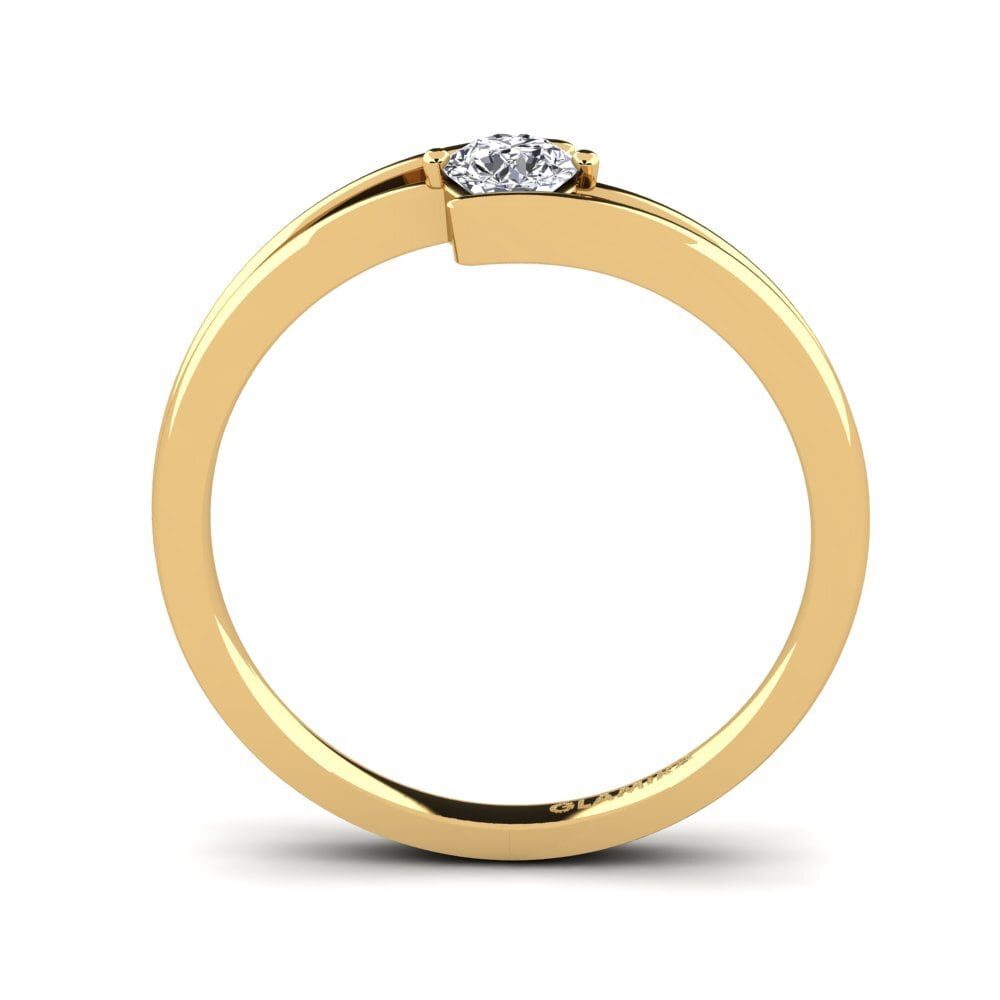14ct Yellow Gold Engagement Ring Amalia 0.25 crt