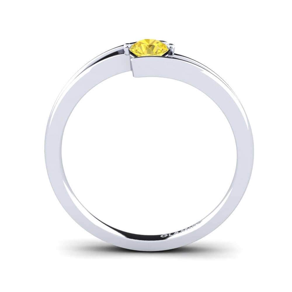 Yellow Sapphire Engagement Ring Amalia 0.25 crt