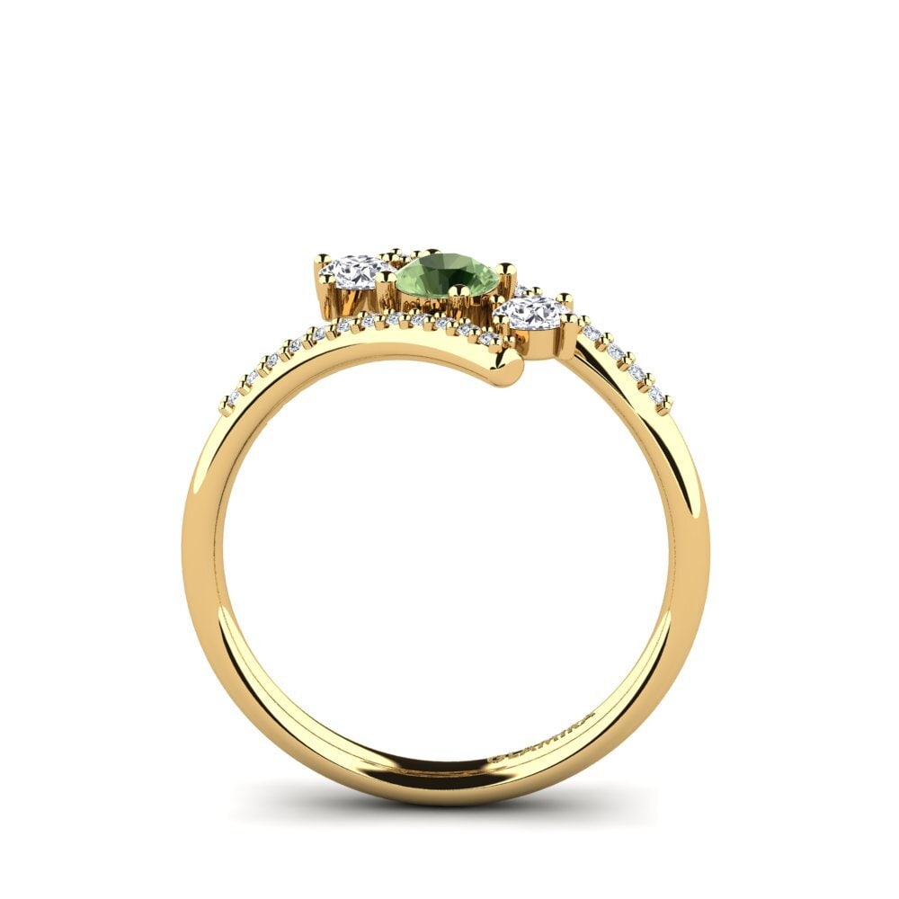 Green Sapphire Engagement Ring Anjatonia