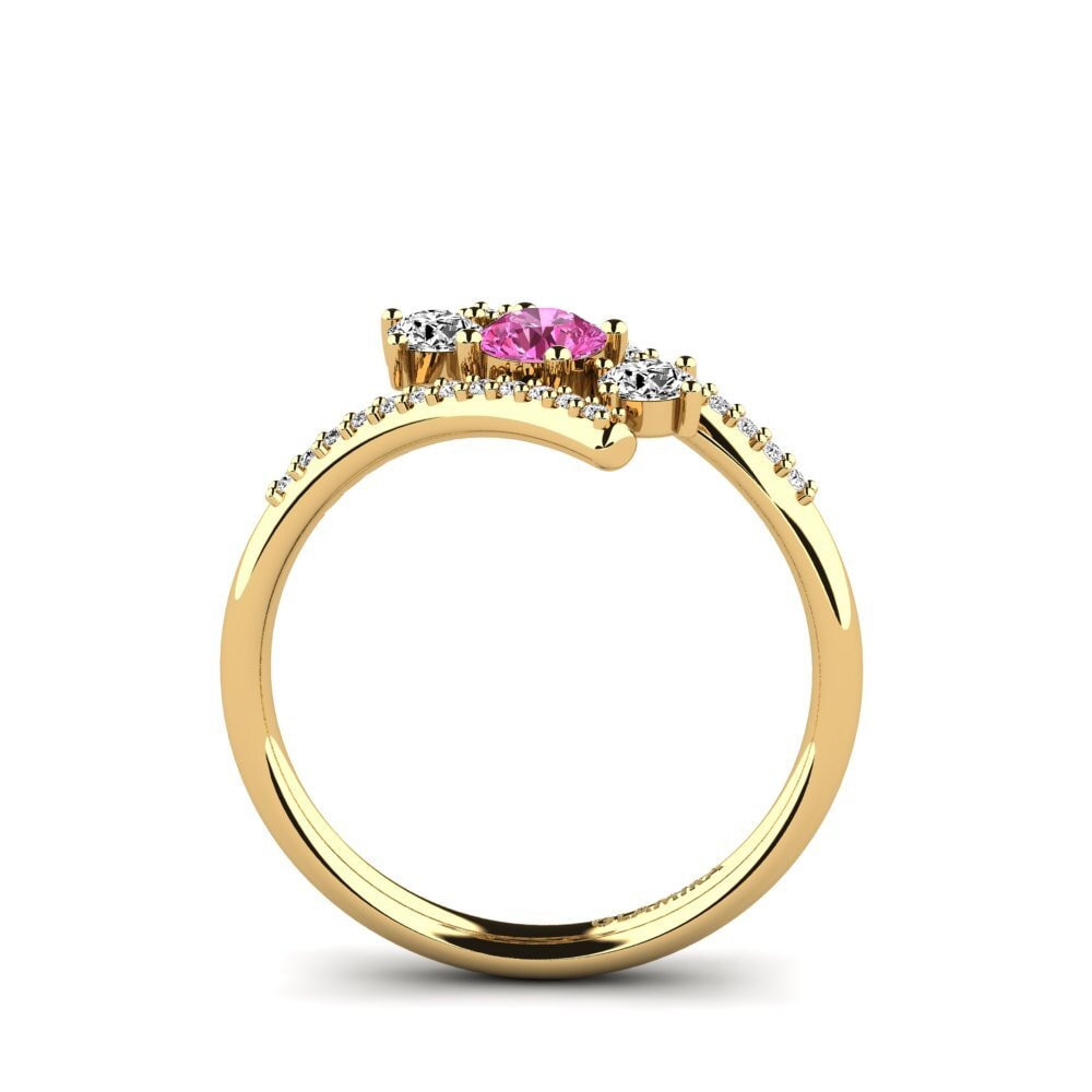Topacio Rosa Anillo de compromiso Anjatonia