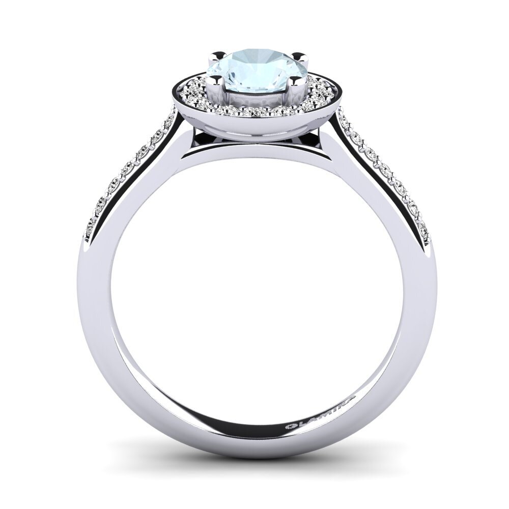Aquamarine Engagement Ring Ashley