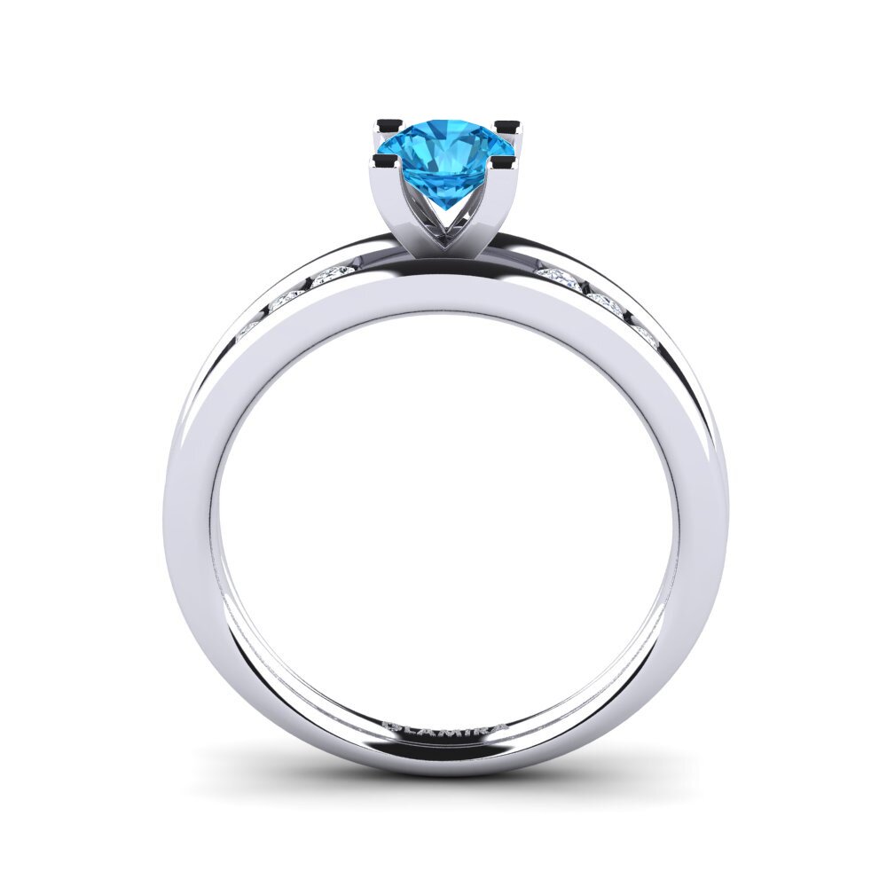 Blue Topaz Engagement Ring Bayamine