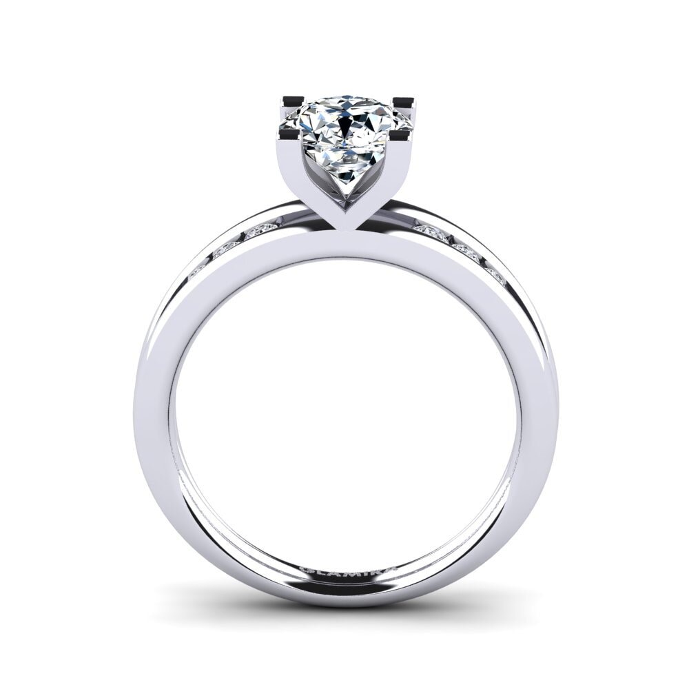 Zirconia Engagement Ring Bayamine 1.0 crt