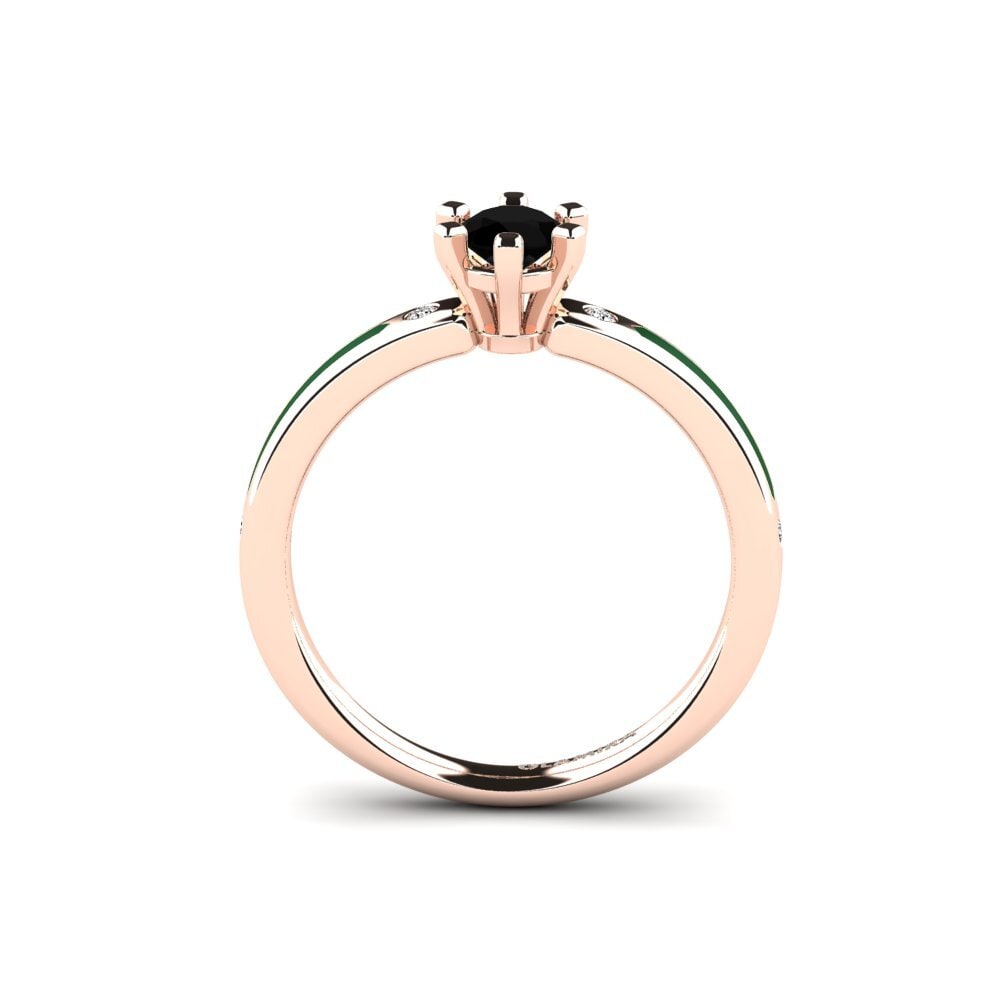 Schwarzer Onyx Verlobungsring Beniamina