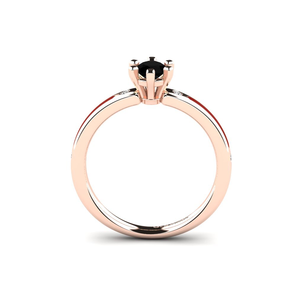 Schwarzer Onyx Verlobungsring Beniamina