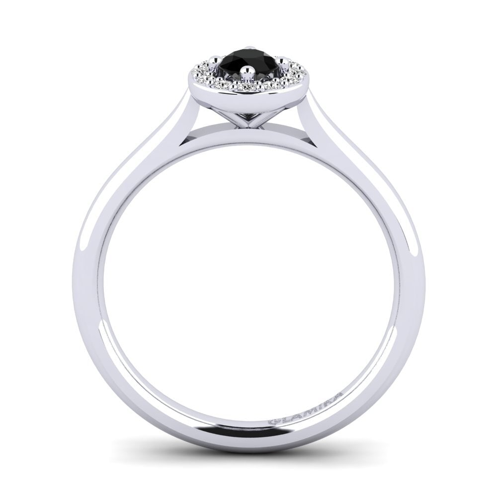 Black Onyx Engagement Ring Brianna