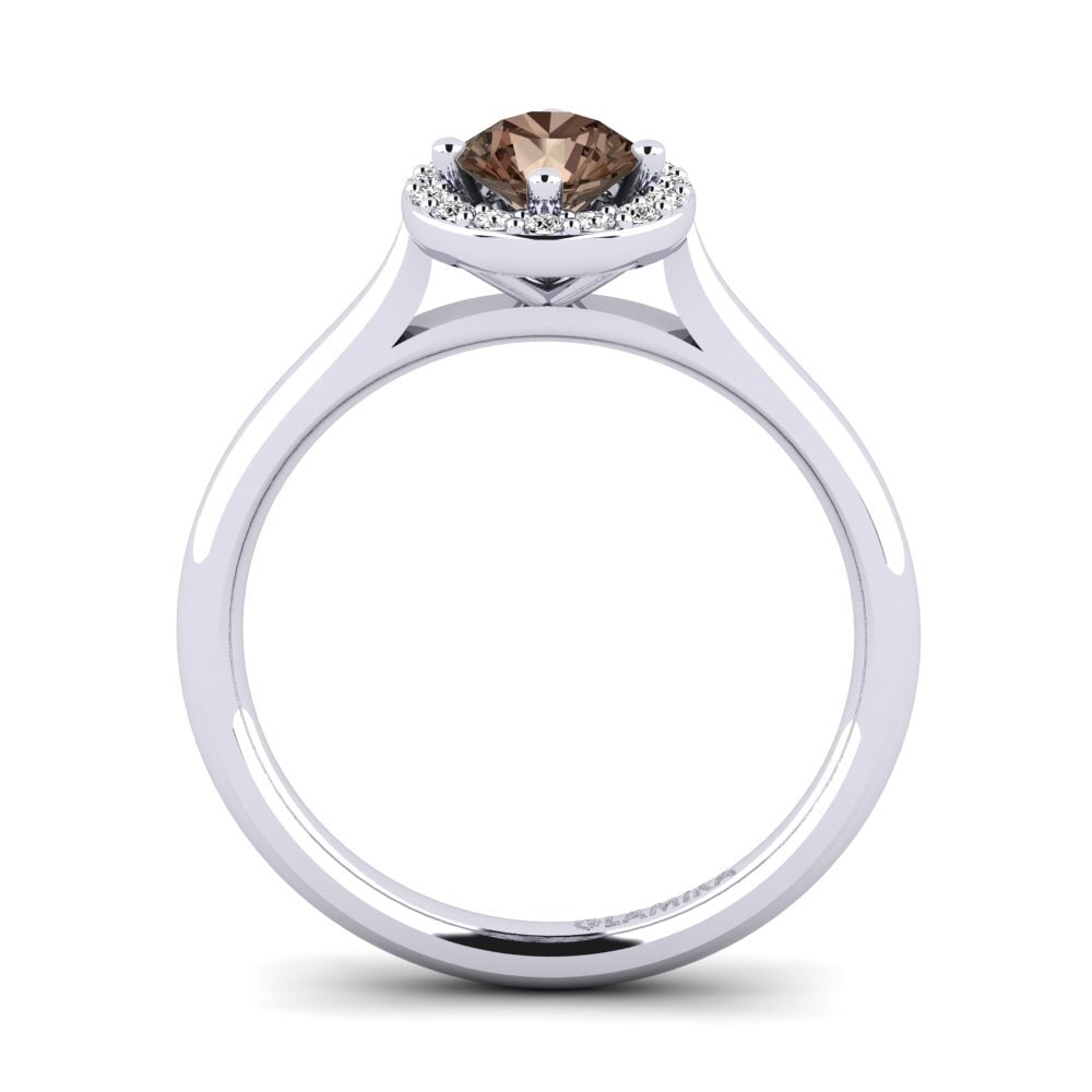 Smoky Quartz Engagement Ring Brianna 0.5 crt