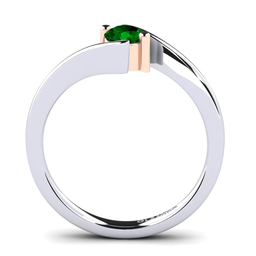 Green Zirconia Engagement Ring Bridal Element