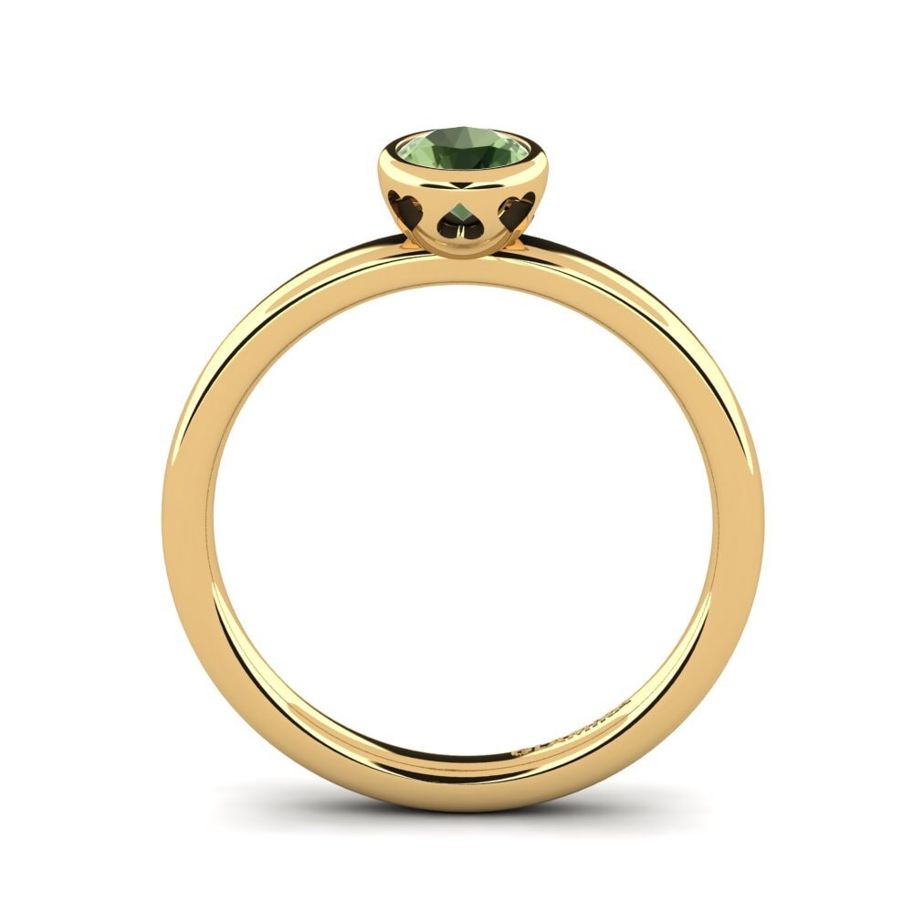 Green Sapphire Engagement Ring Bridal Passion 0.5 crt