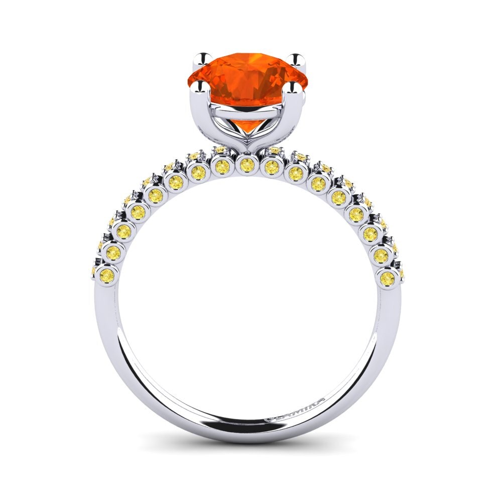 Fire-Opal Engagement Ring Cannoli 2.0 crt