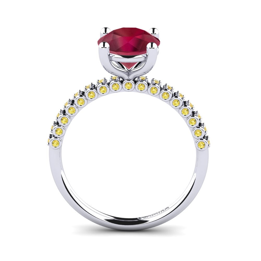 Ruby Engagement Ring Cannoli 2.0 crt