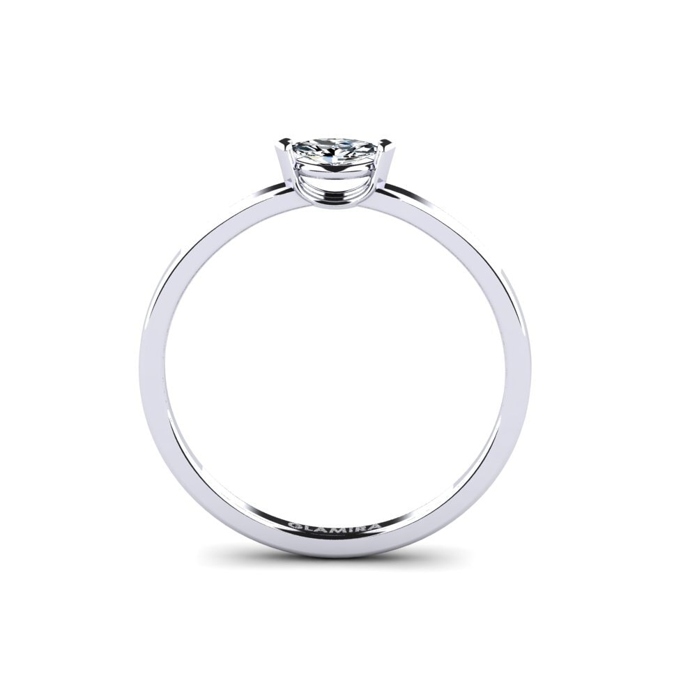 950 Platin Zirkonia Verlobungsring Carcason
