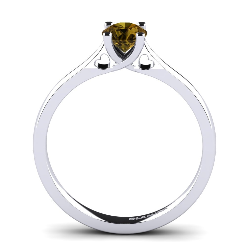 Brown Zircon Engagement Ring Céline 0.5 crt