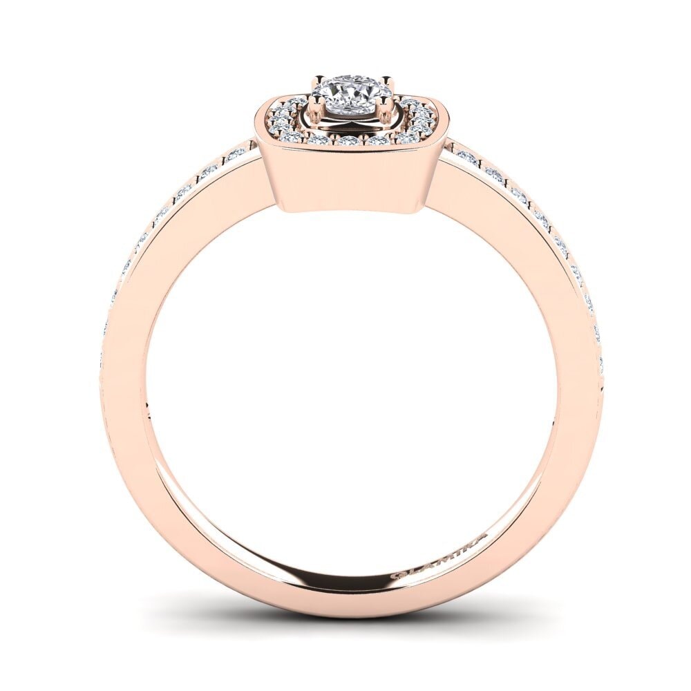 14ct Rose Gold Engagement Ring Claire