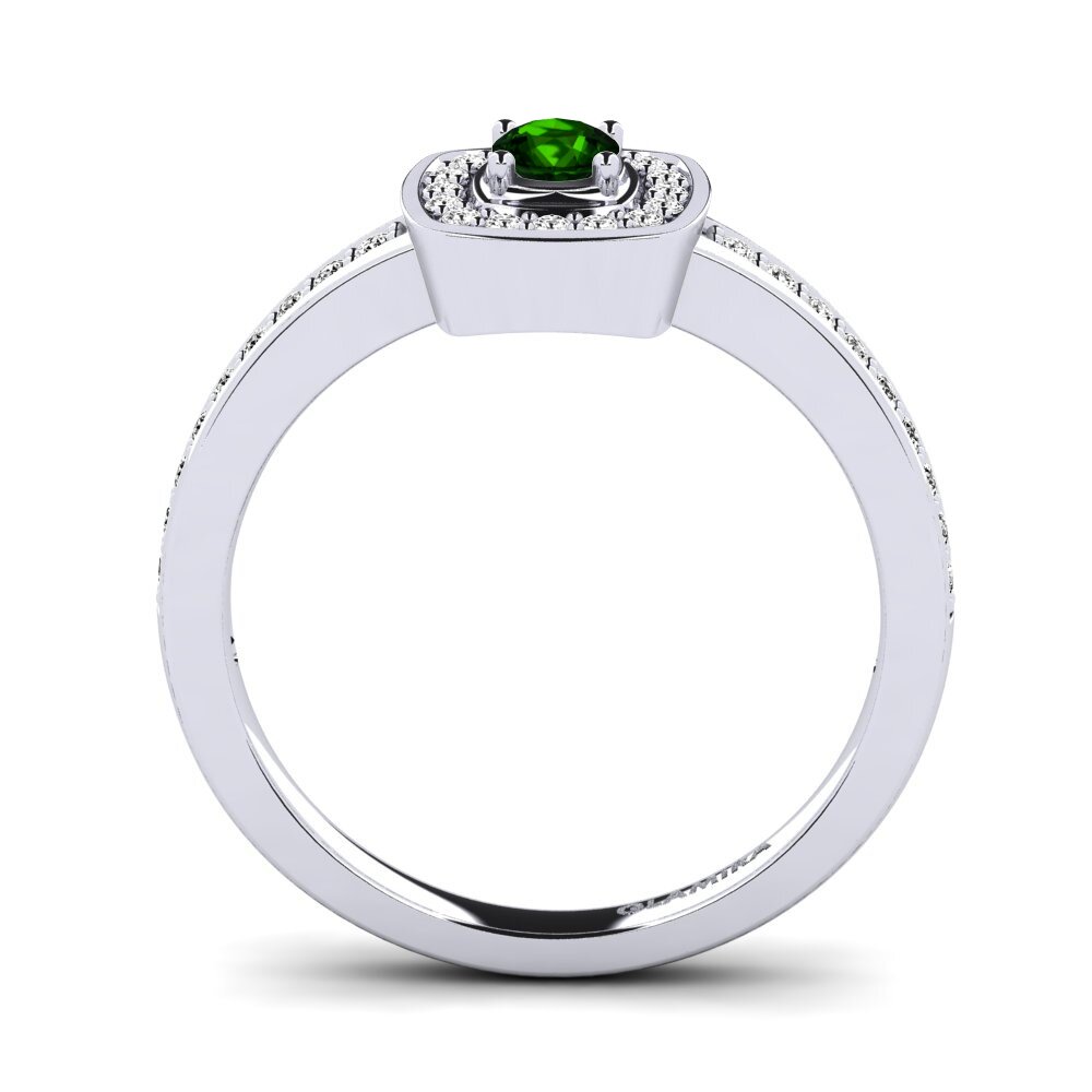 Green Tourmaline Engagement Ring Claire