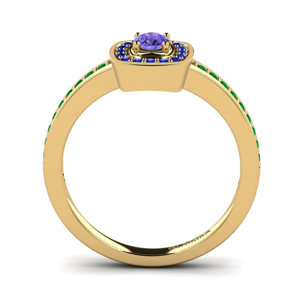 14ct Yellow Gold Tanzanite Engagement Ring Claire