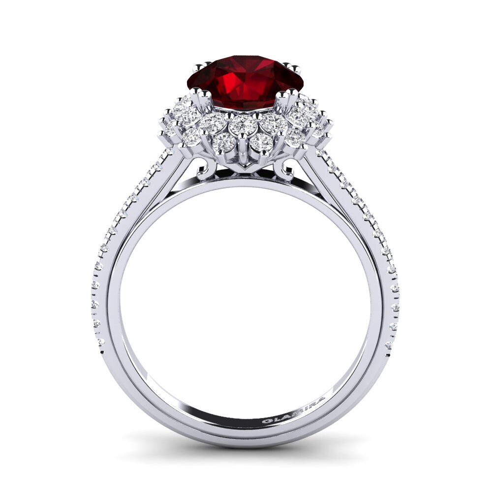 Garnet Engagement Ring Daffney 2.0 crt