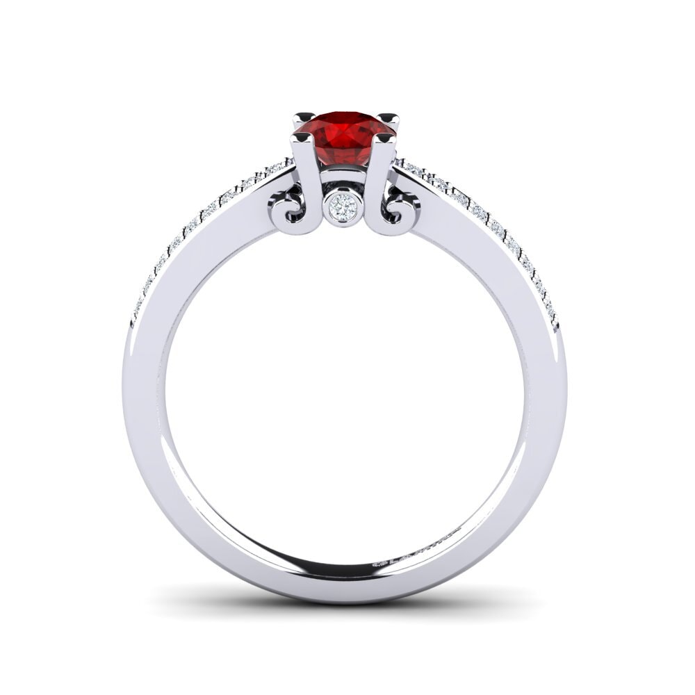 Ruby (Lab Created) Engagement Ring Donielle