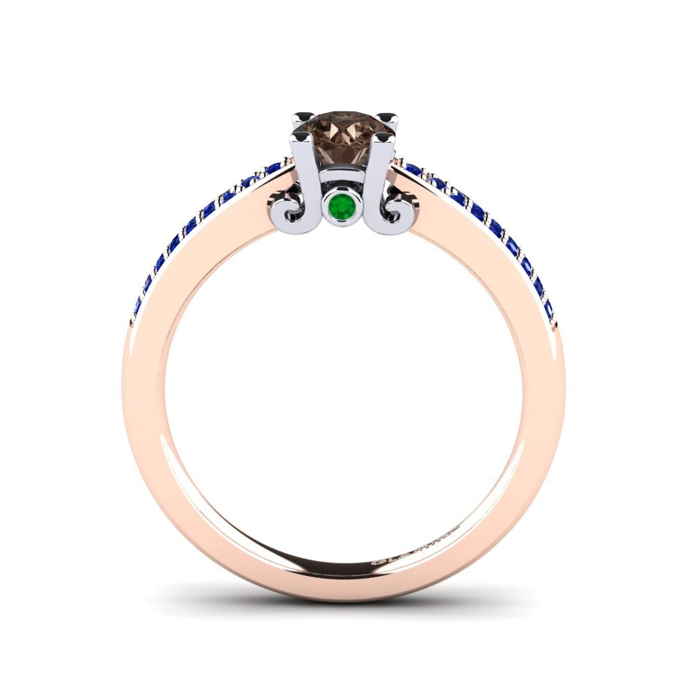 14k Rose & White Gold Engagement Ring Donielle