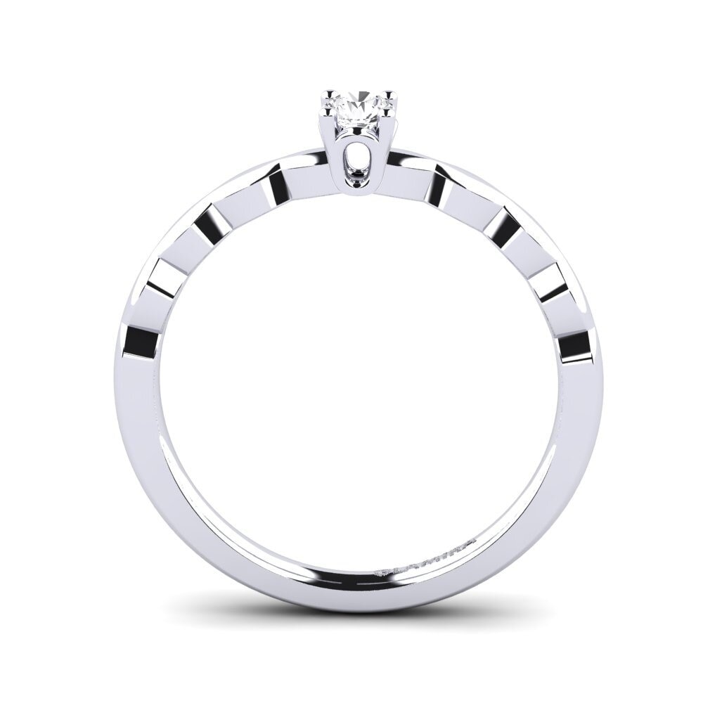 diamante-safira Anel de Noivado Effie 0.1 crt