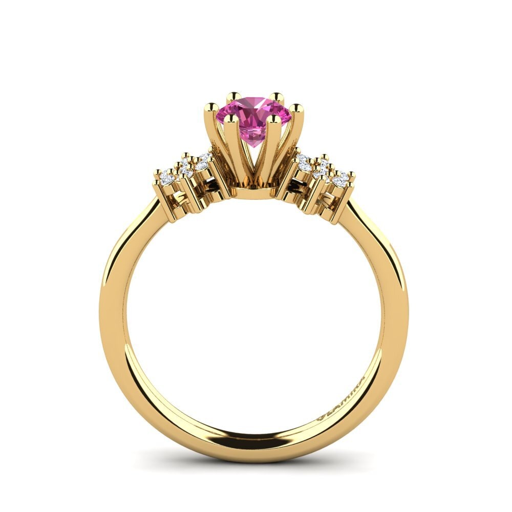 Pink Topaz Engagement Ring Eila