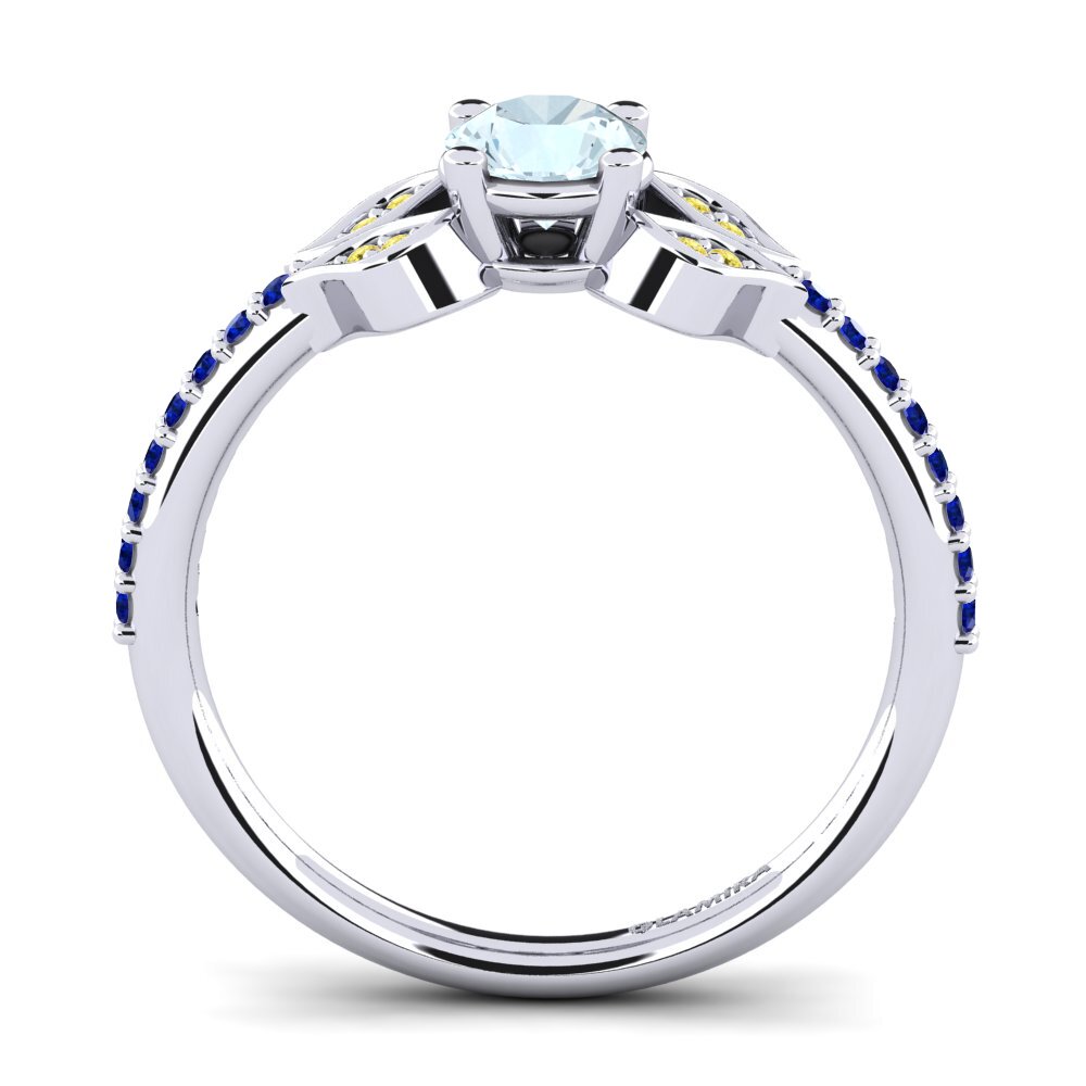 Aquamarine Engagement Ring Elide