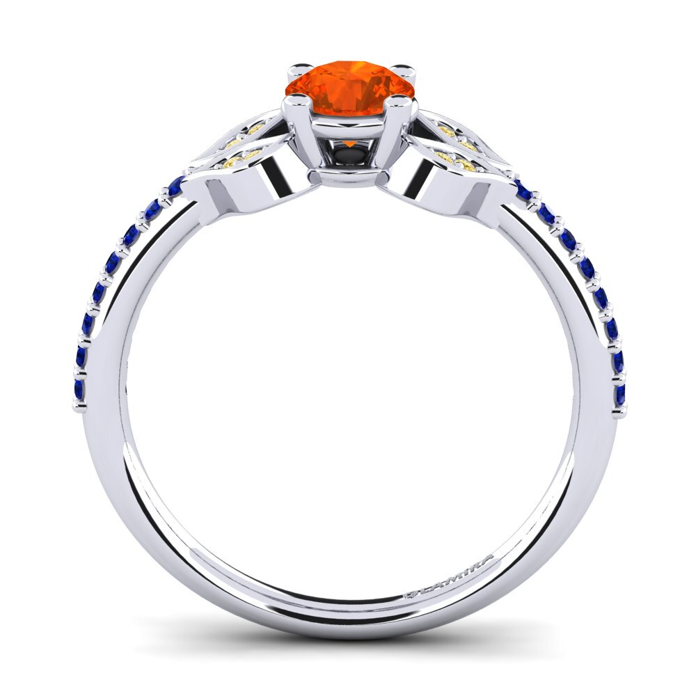 Fire-Opal Engagement Ring Elide