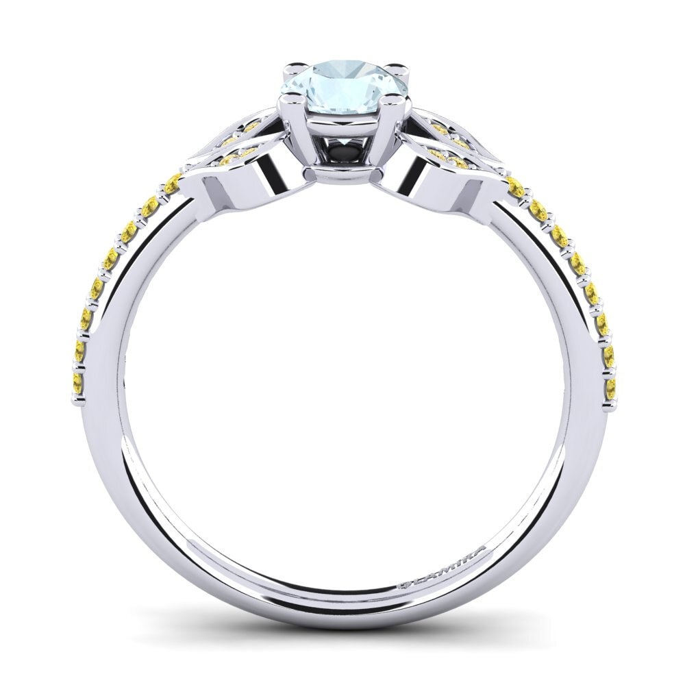 Aquamarine Engagement Ring Elide
