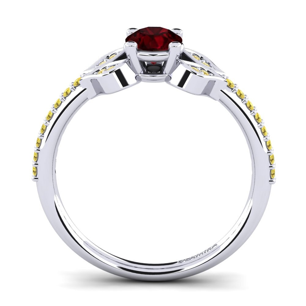Garnet Engagement Ring Elide