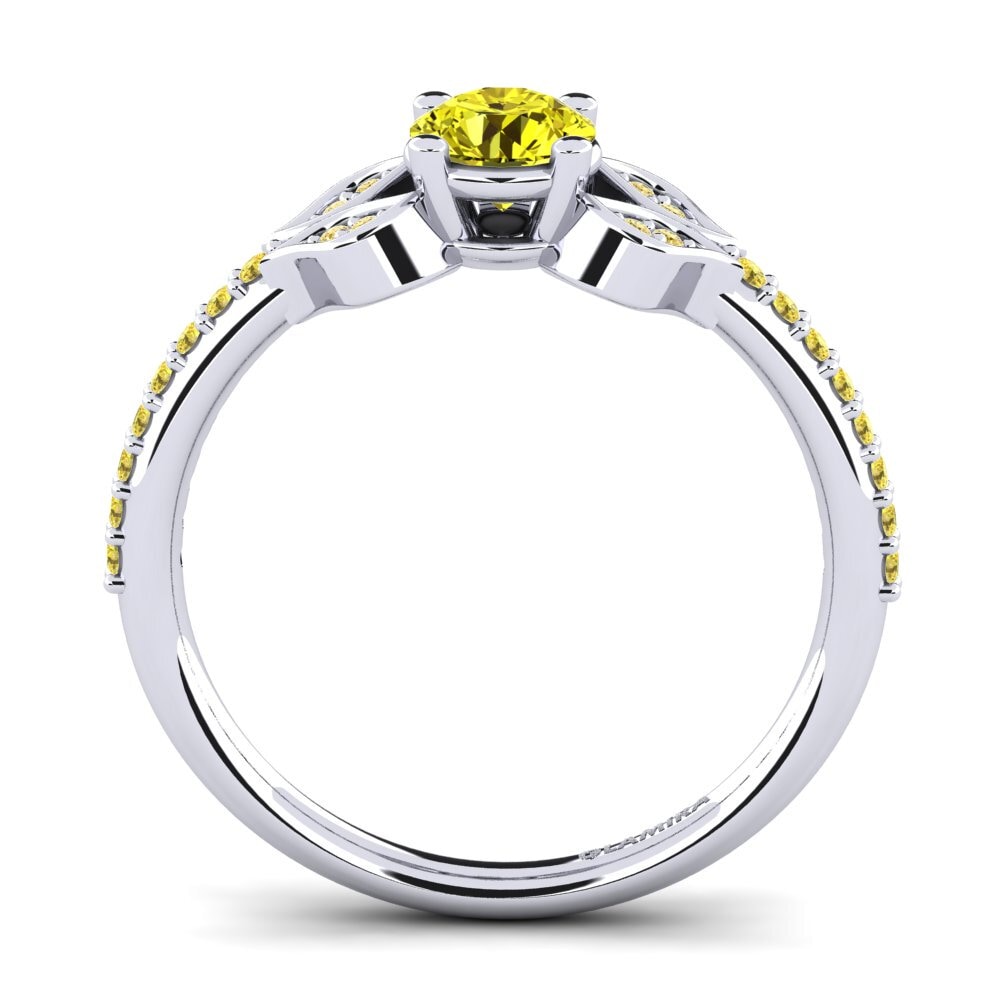 Yellow Diamond Engagement Ring Elide