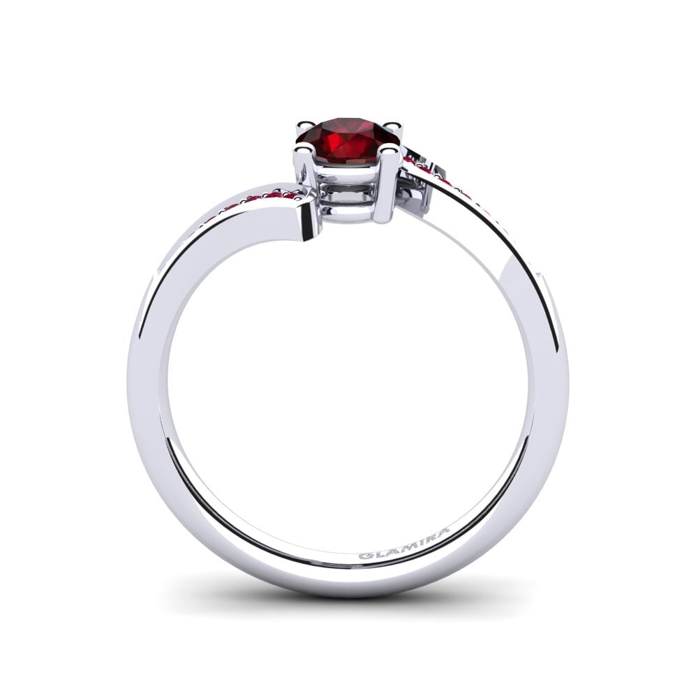 Garnet Engagement Ring Elloine