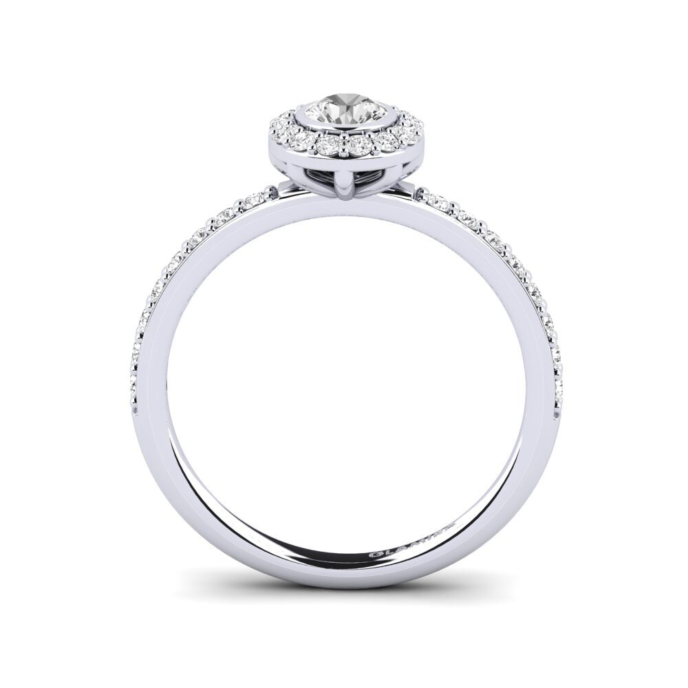 Zafiro blanco Anillo de compromiso Fegolasens
