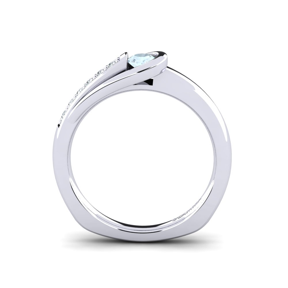 Aquamarine Engagement Ring Genifer