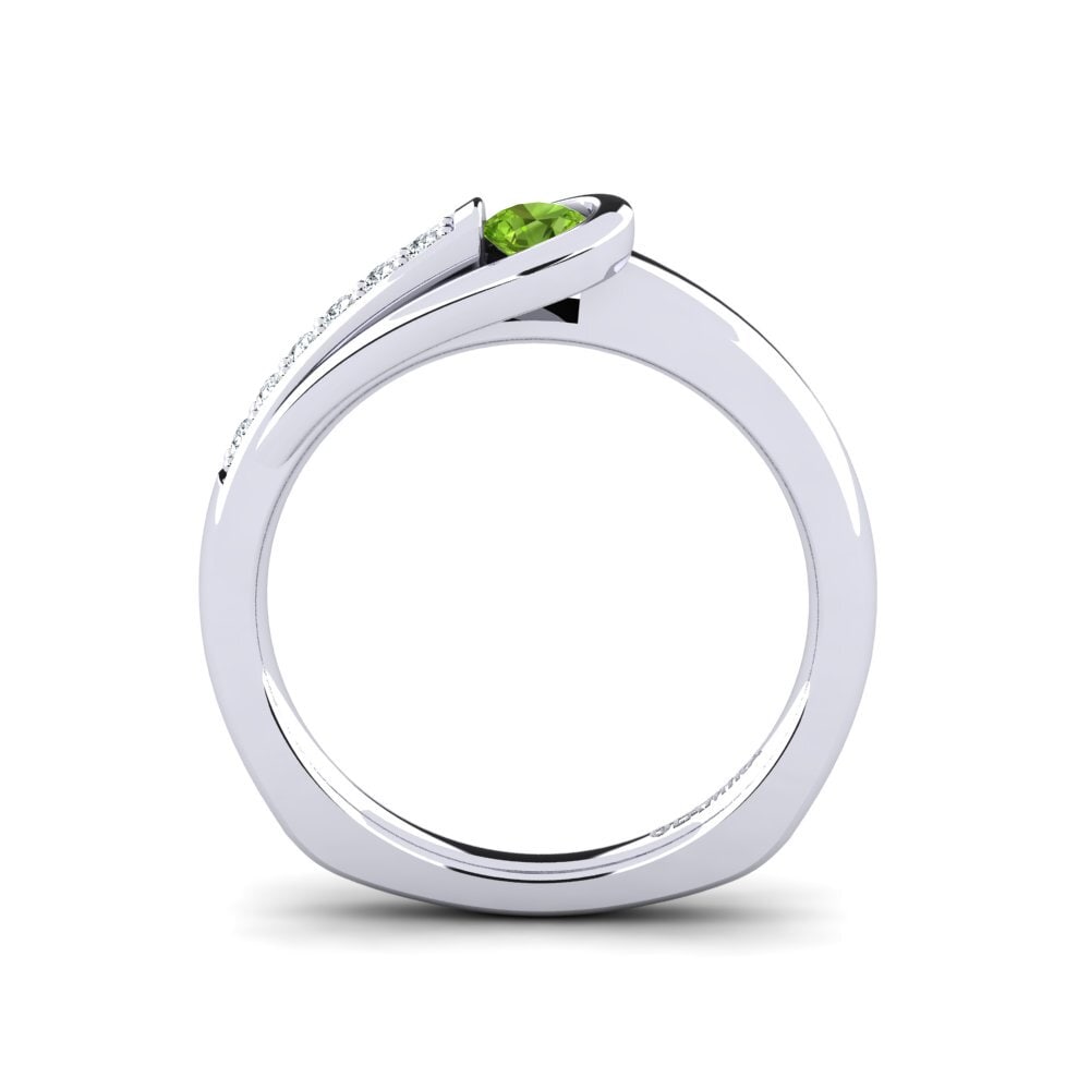 Peridot Engagement Ring Genifer