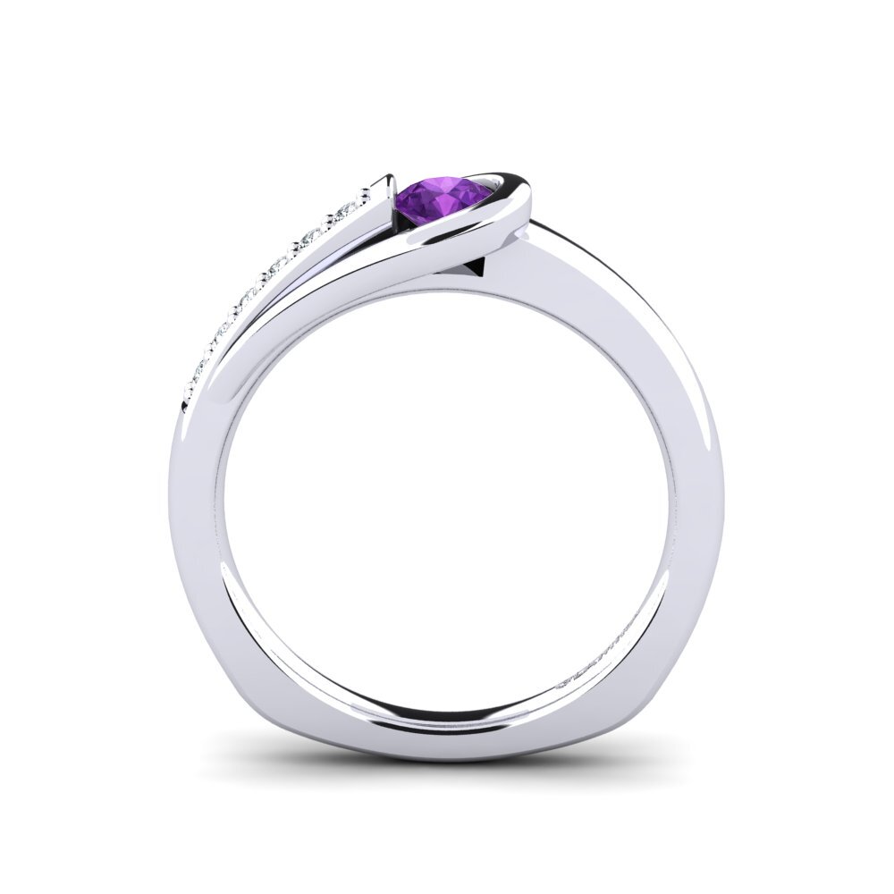 Amethyst Engagement Ring Genifer 0.25 crt