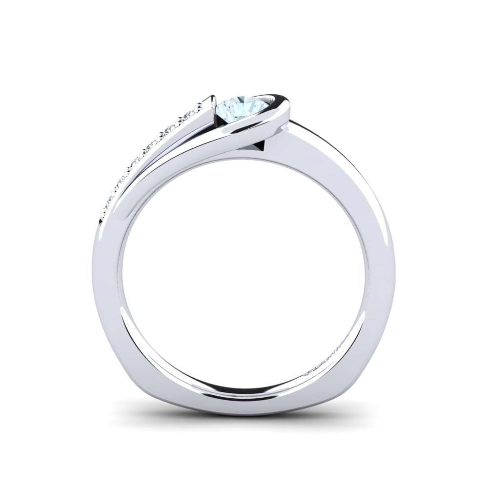 Aquamarine Engagement Ring Genifer 0.25 crt