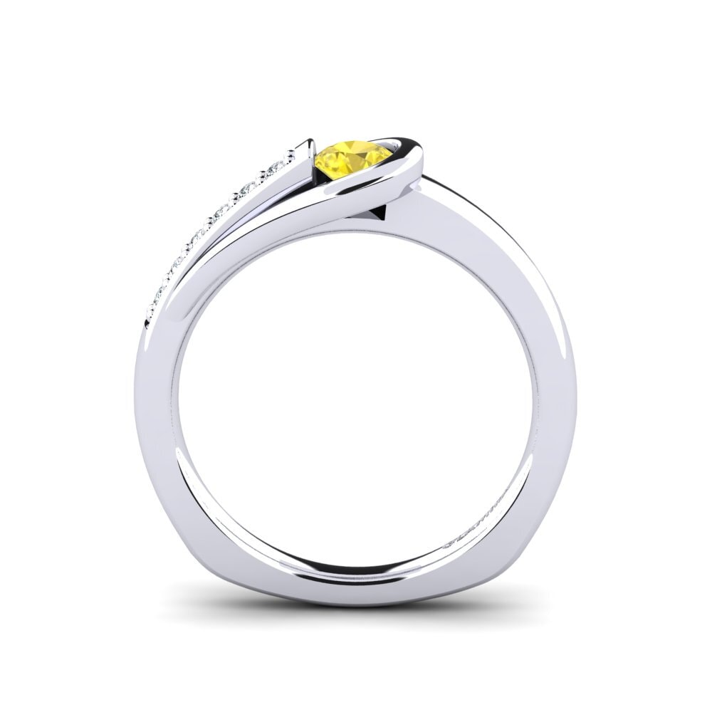 Yellow Sapphire Engagement Ring Genifer 0.25 crt