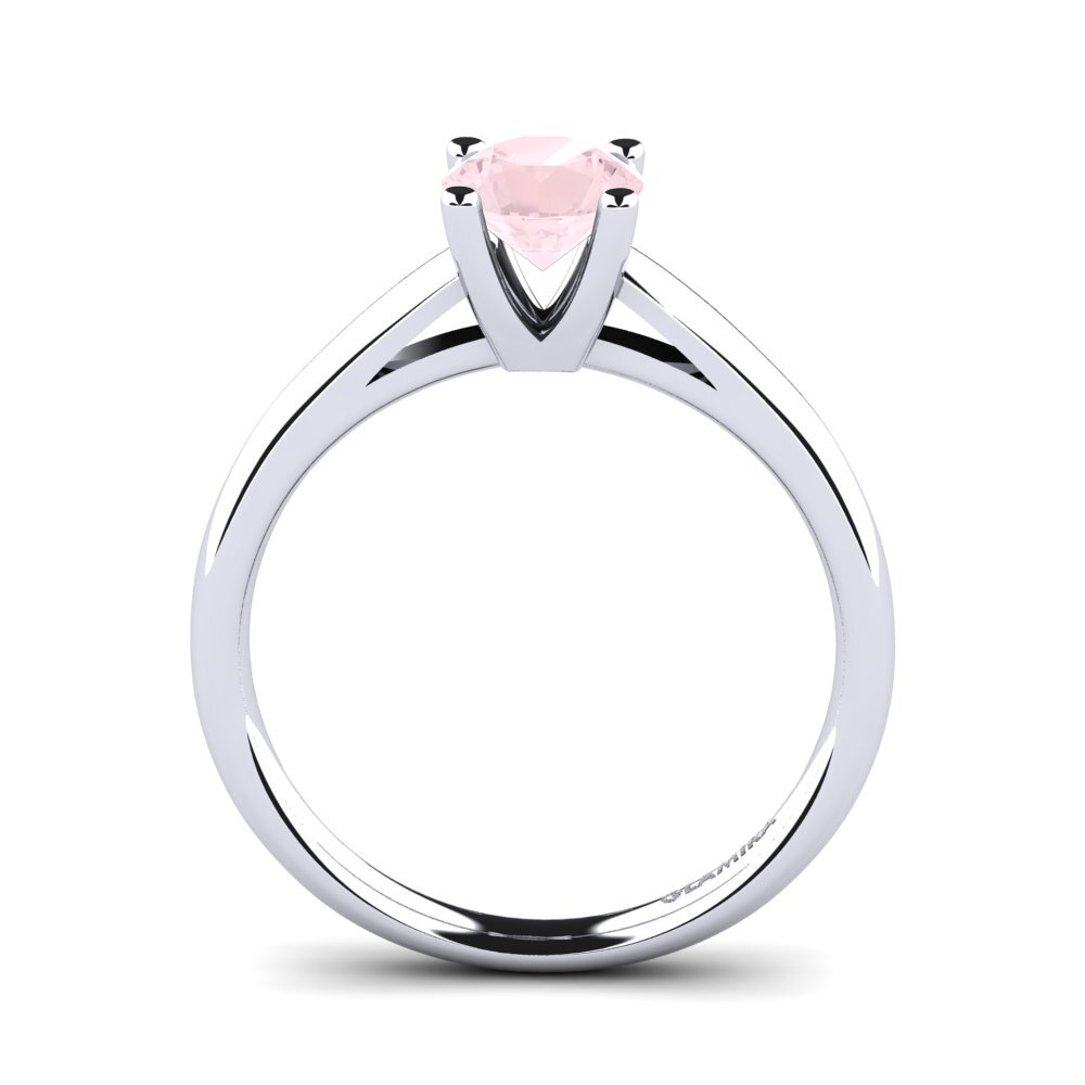 Rosenquarz Verlobungsring Grace 1.0crt