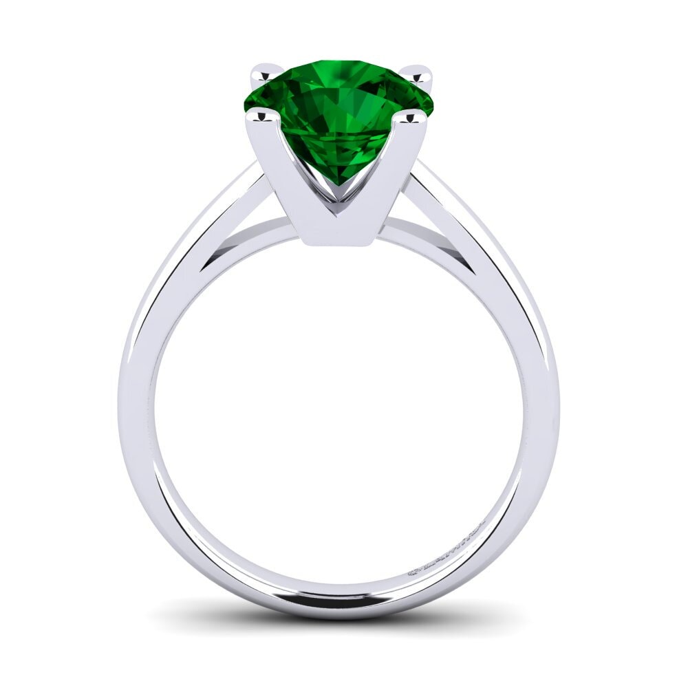 Green Zirconia Engagement Ring Grace 3.0 crt
