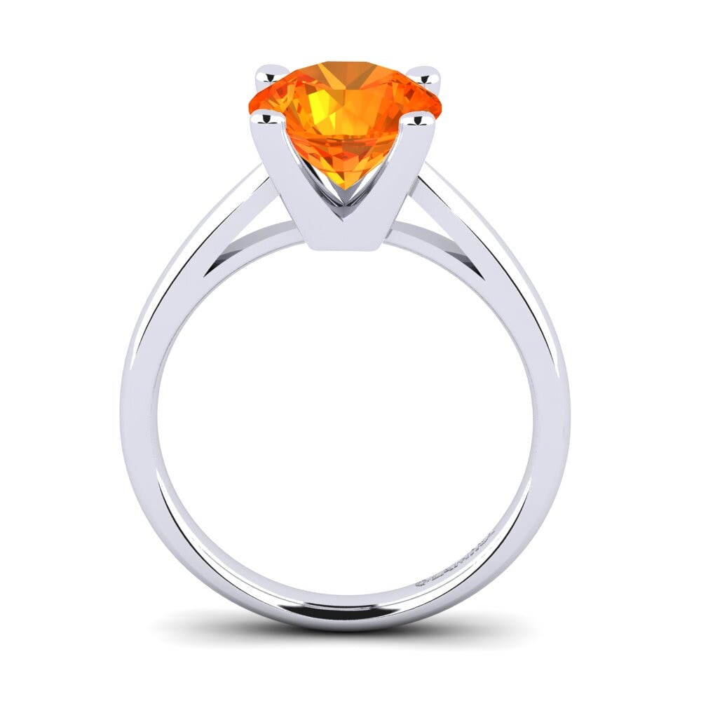 Zafiro Naranja Anillo de compromiso Grace 3.0crt