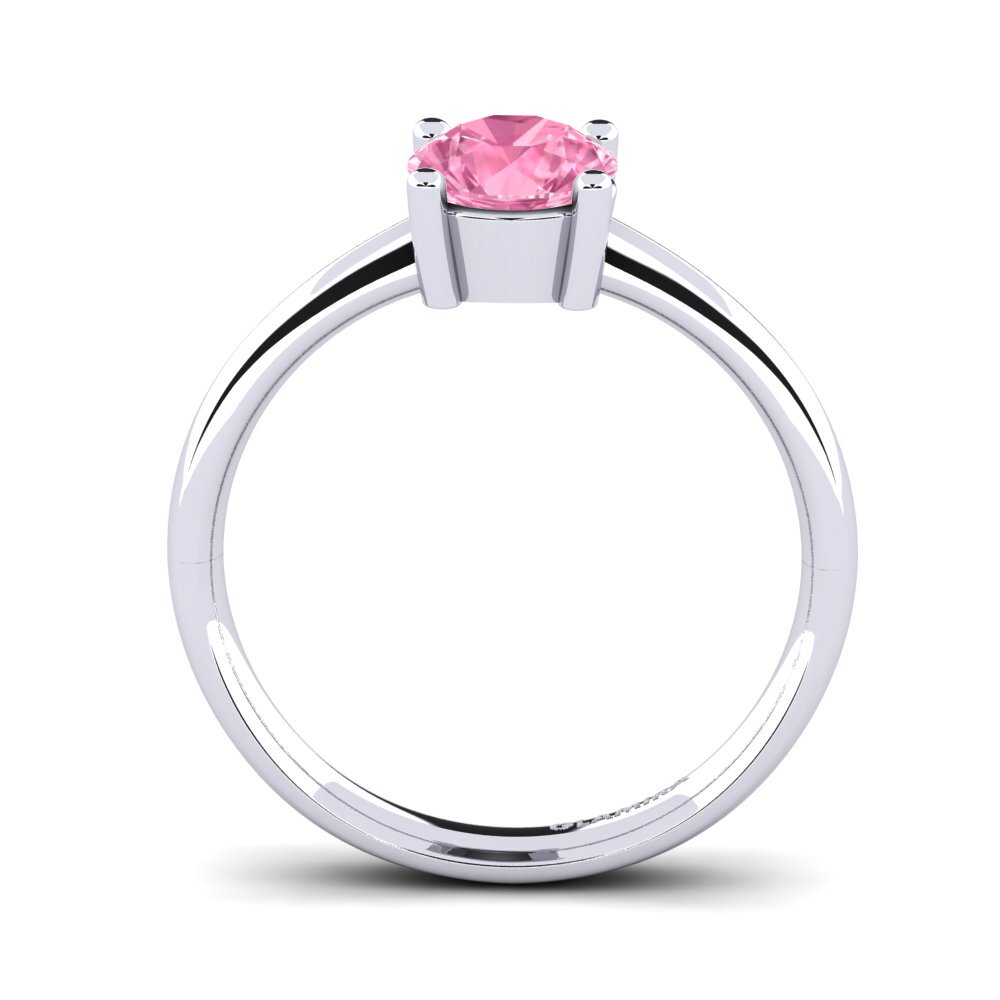 Zafiro Rosado Anillo de compromiso Julia 1.0 crt