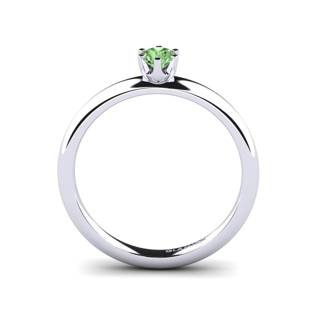 Diamante Verde Anillo de compromiso Katherina 0.25crt