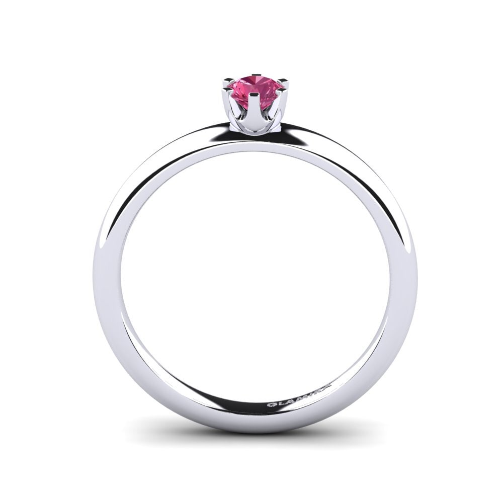 粉紅碧璽 訂婚戒指 Katherina 0.25crt