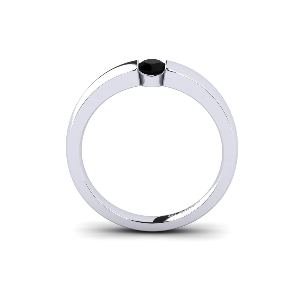 Zafiro negro Anillo de compromiso Lissy 0.25crt